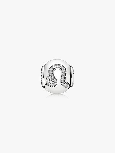LEO ESSENCE COLLECTION charm in silver with cubic zirconia