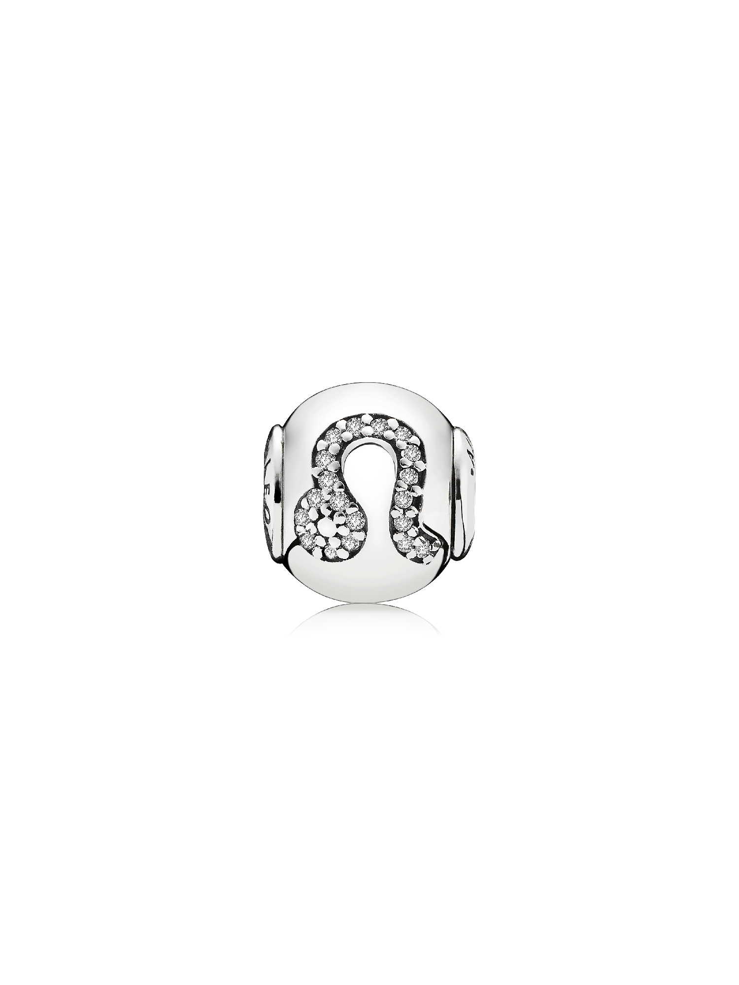 LEO ESSENCE COLLECTION charm in silver with cubic zirconia
