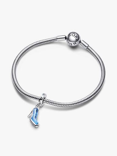 Charm Pendente de Sapatinho de Vidro da Cinderela da Disney.