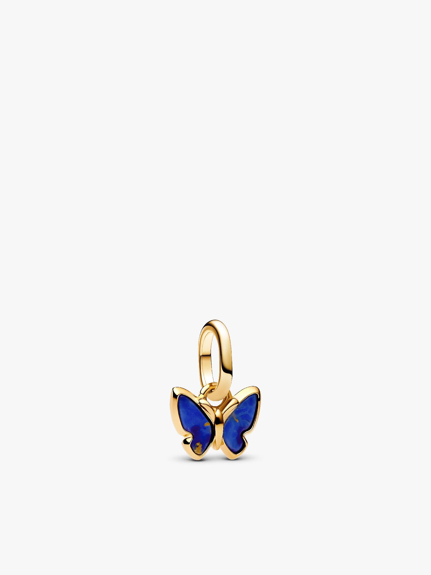 Mini charm pendente de borboleta azul