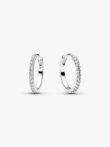 Brincos de argola Mini Onda Brilhante