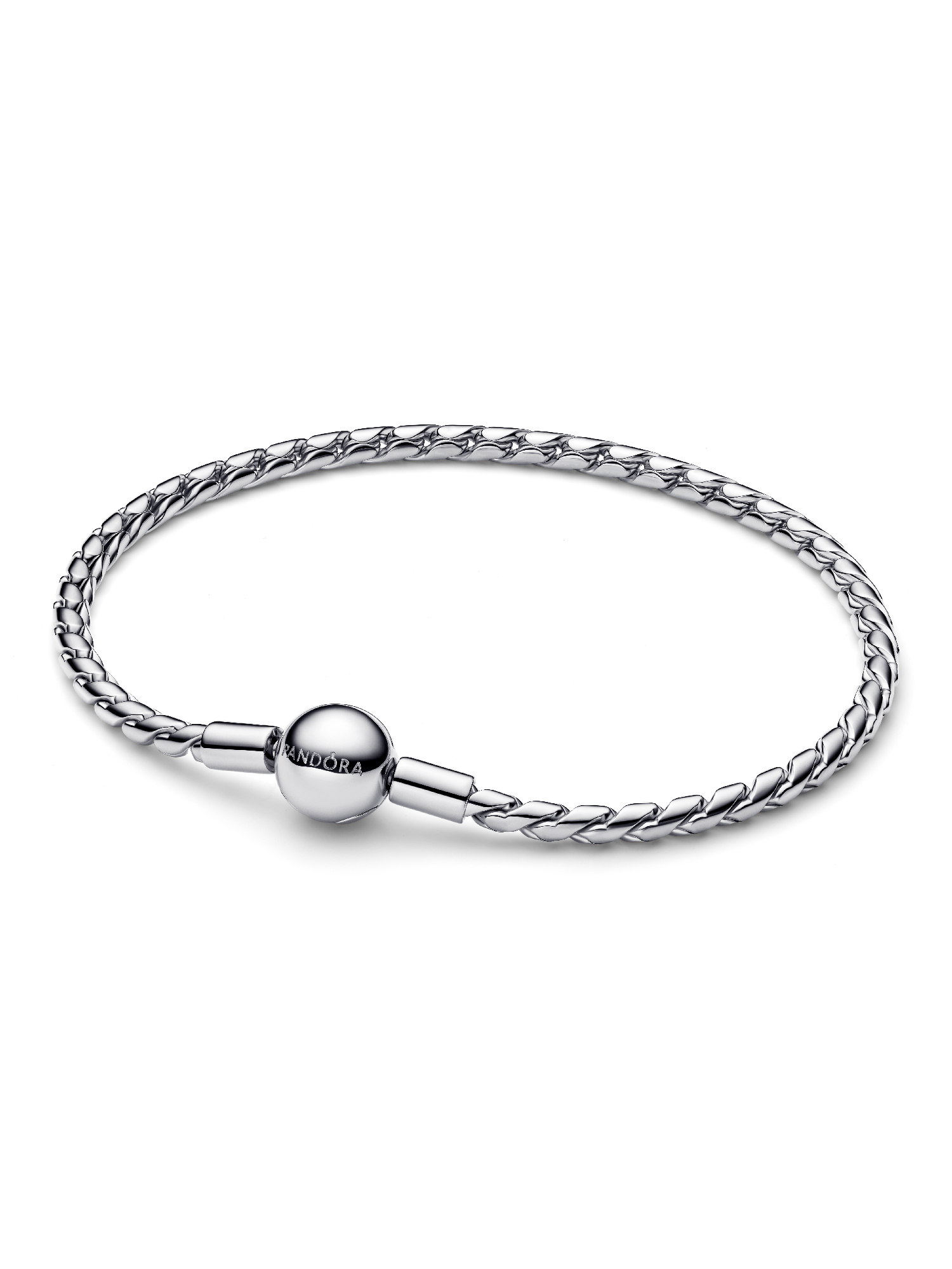 Pulseira Corrente Texturizada e Fecho Esférico