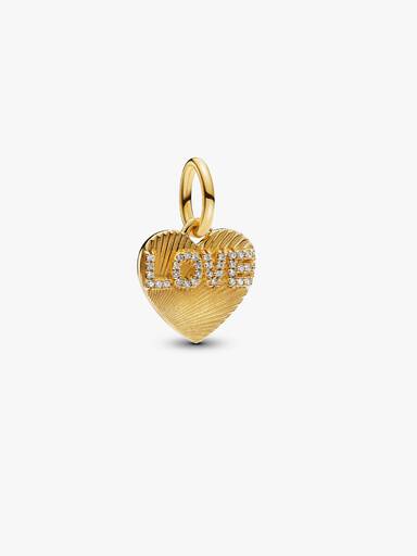 Charm Pendente Coração do Amor Gravável