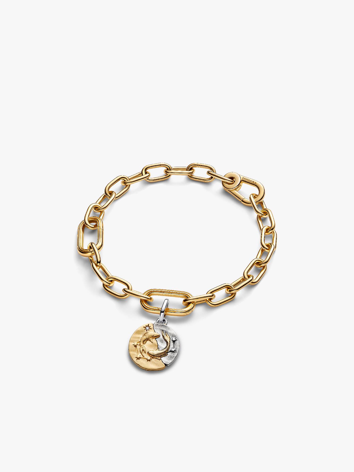 Conjunto de Charm Talismã e Pulseira de Peixes
