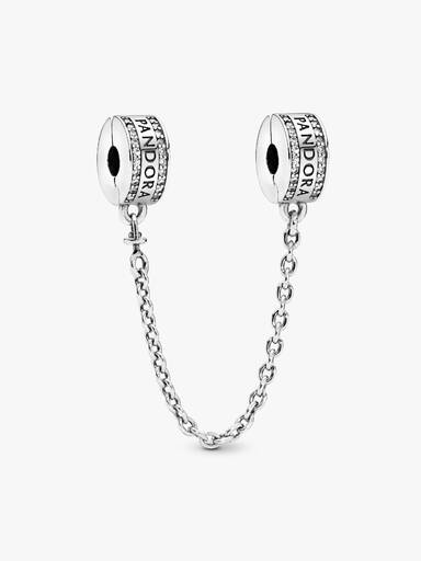 Clip charm de corrente de segurança com logotipo