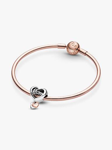 Charm de coração Obrigado Mãe