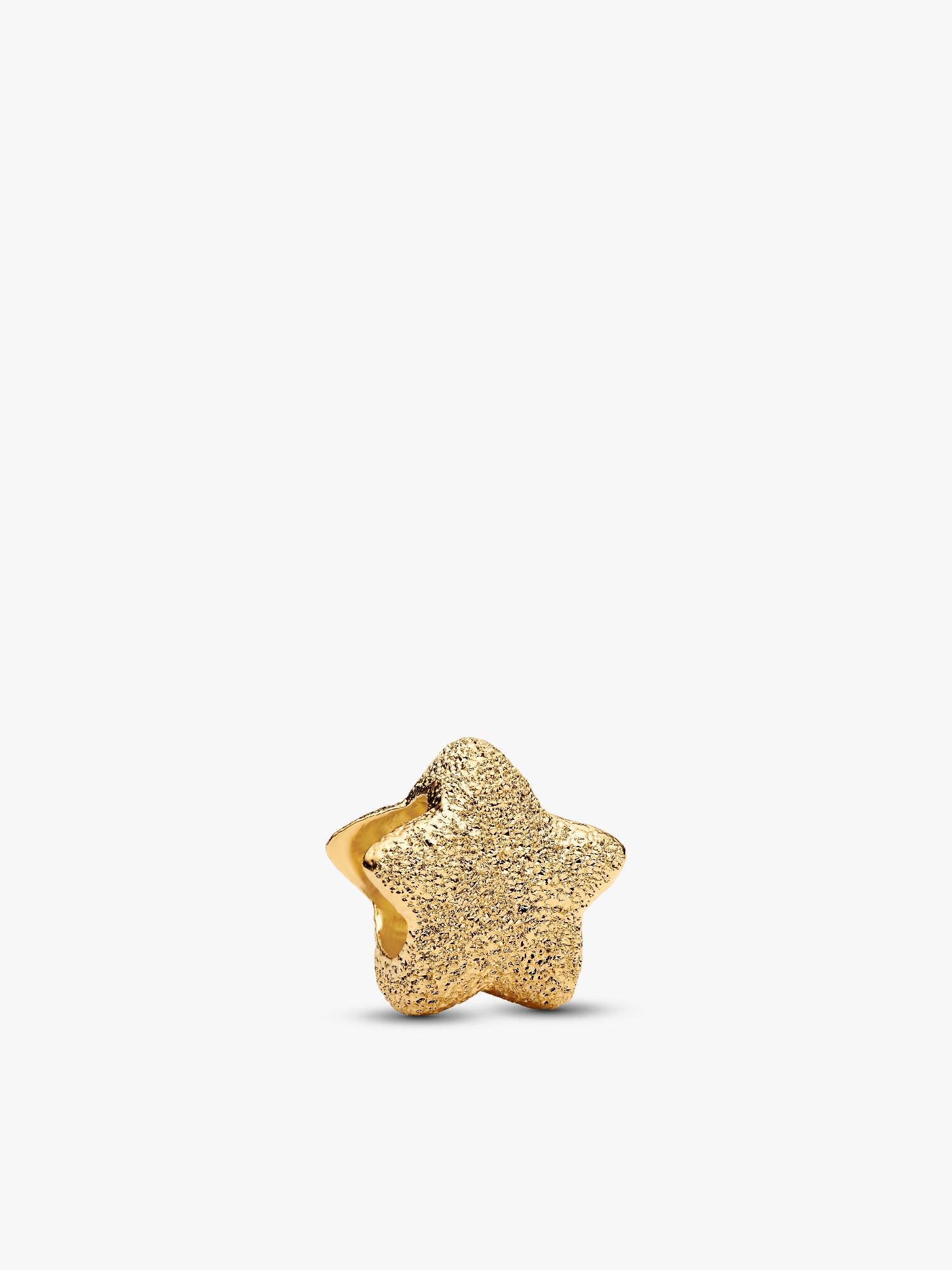 Mini charm com estrela texturizada