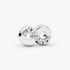 Infinity silver petite element with clear cubic zirconia Infinity silver petite element with clear cubic zirconia