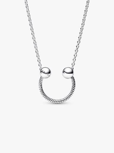 Colar com Pingente de Charm En Forma de U Pandora Moments