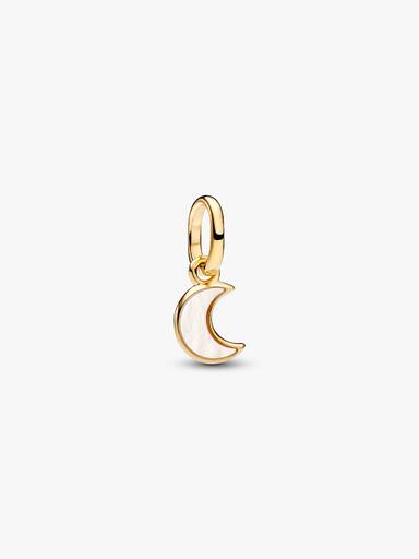 Mini Charm Pendente Lua Branca Crescente Pandora Me