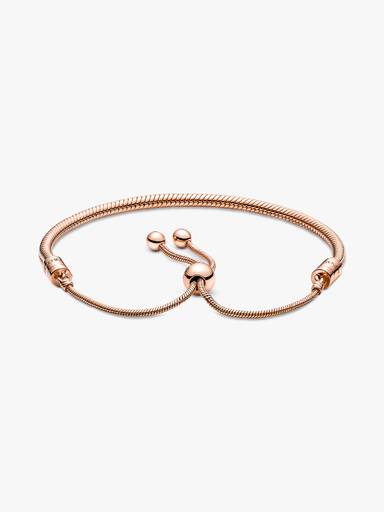 Bracelete Corrente Snake com Fecho Deslizante