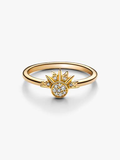 Anel de Sol Brilhante Celestial