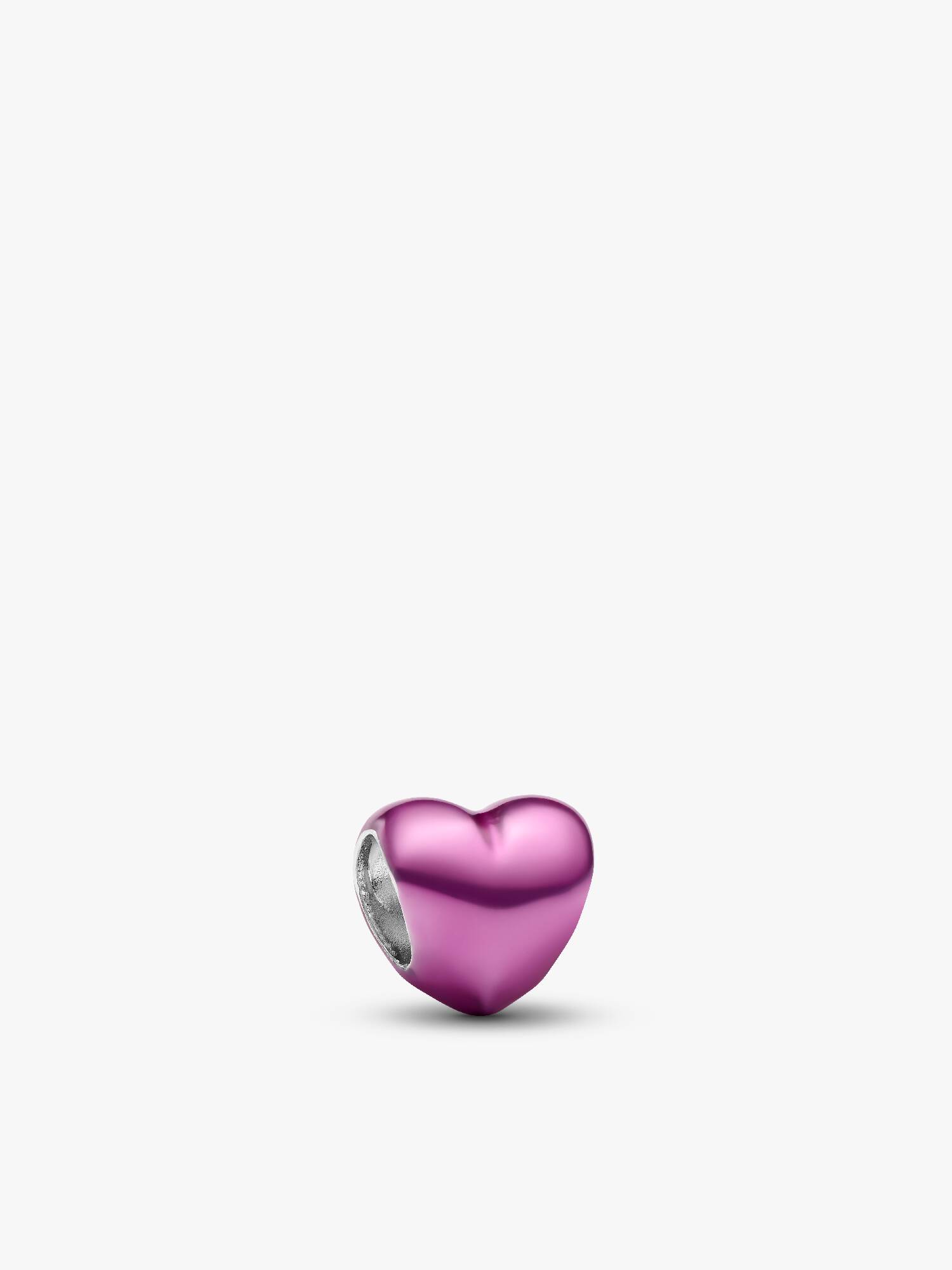 Mini Charm de Coração Rosa