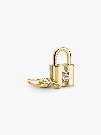 Charm Pendente Divisível Cadeado e Chave