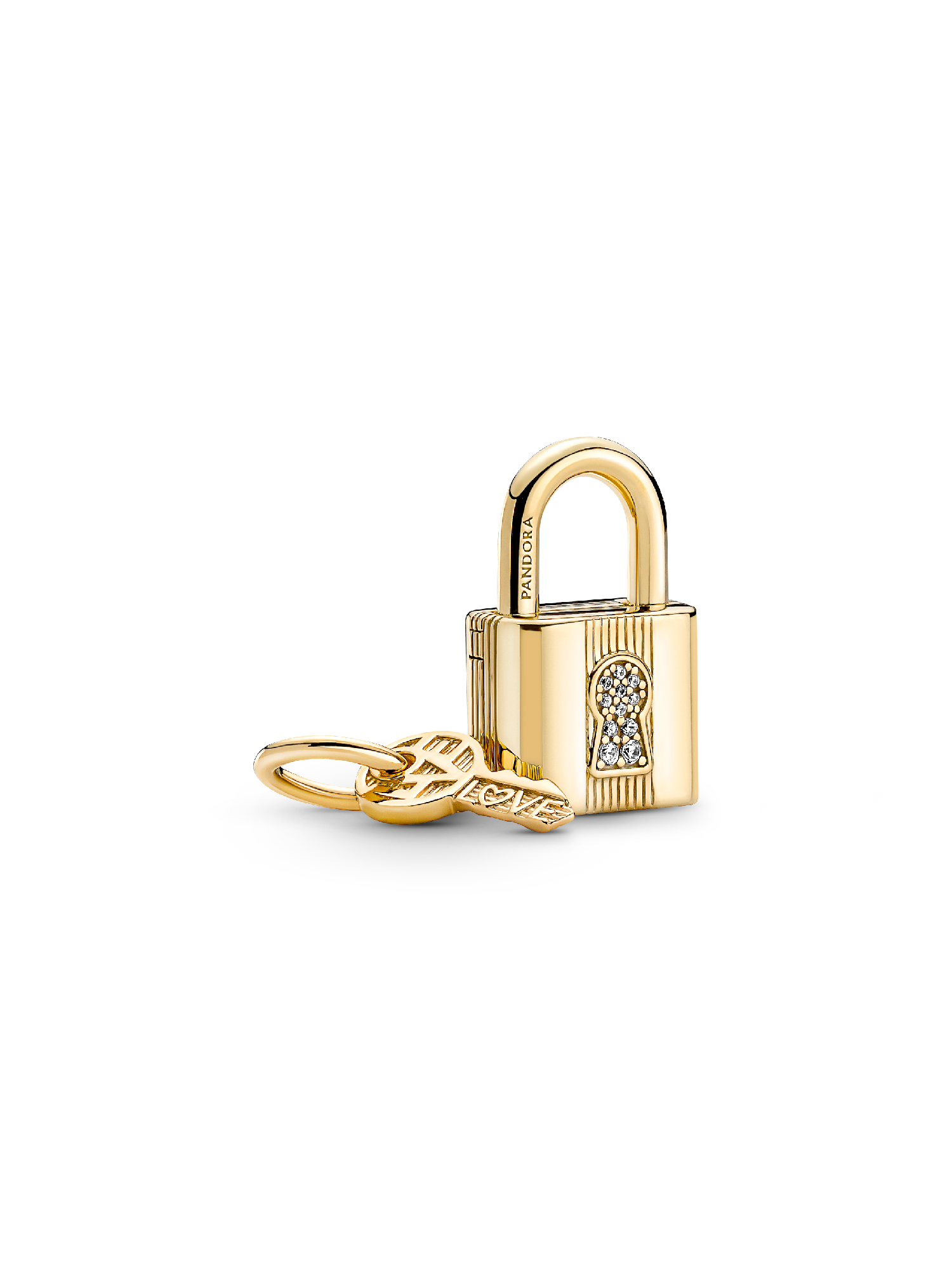 Charm Pendente Divisível Cadeado e Chave