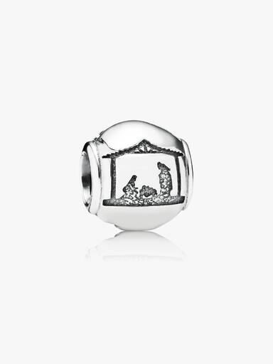 Nativity silver charm