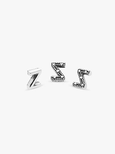 Letter Z silver petite element