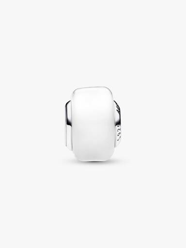 Mini Charm de Vidro Murano Branco