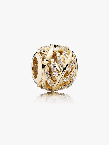 Charm Pena Leve com Zircônias Cúbicas