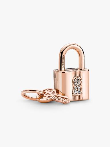 Charm Pendente Divisível Cadeado e Chave