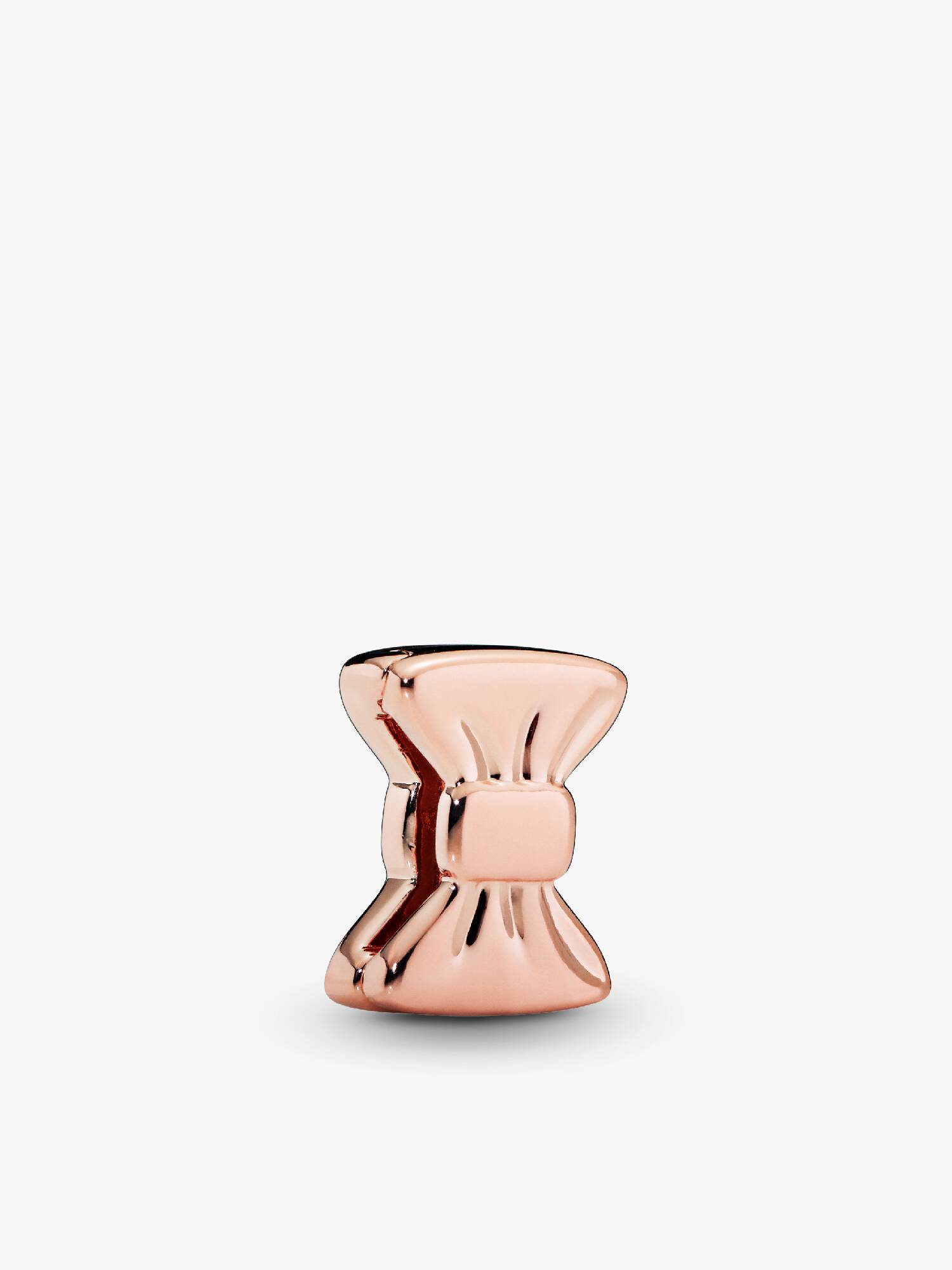 PANDORA Reflexions bow clip charm in PANDORA Rose