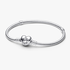 Pulseira de Corrente Snake Moments com Fecho de Coração Pulseira de Corrente Snake Moments com Fecho de Coração