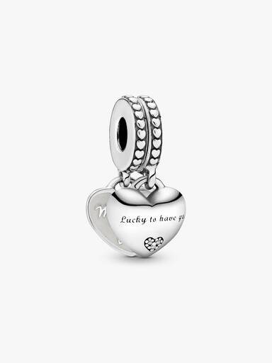 Filha- e Mãe In Law Split Charm Pendente