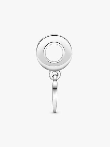 Charm pendente gravável com plaquinha de coração.