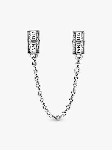 Clip charm de corrente de segurança com logotipo