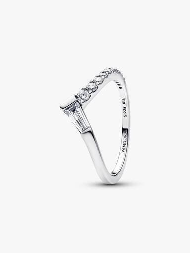 Anel de Aro Tiara Baguette Pavé