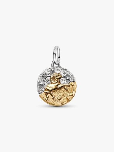 Charm Medalhão do Zodíaco do signo de Áries