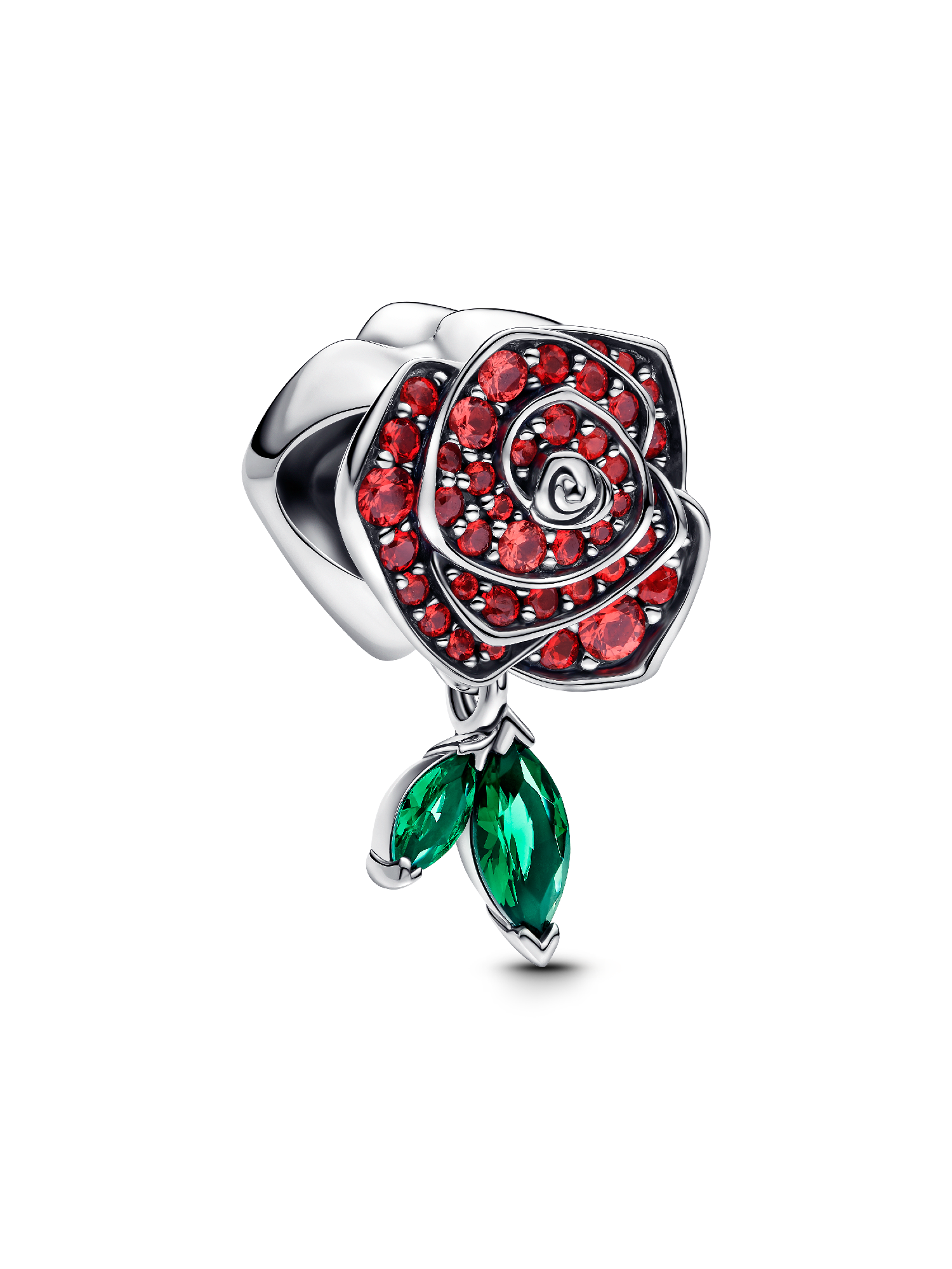 Charm Rosa Brilhante em Flor