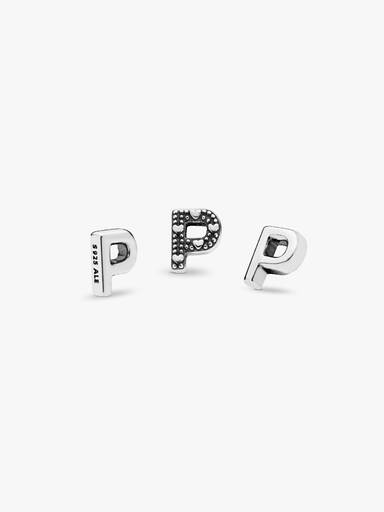 Letra P Alphabet Relicário Element