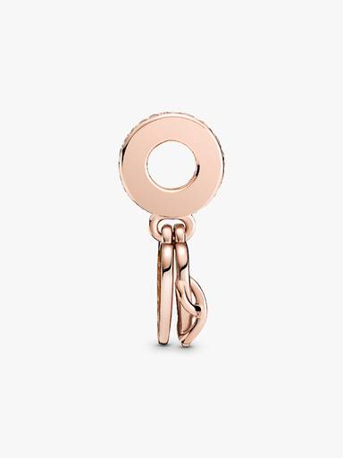 Charm Pendente Coração com Infinito Te Amo