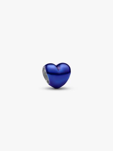 Mini Charm de Coração Azul