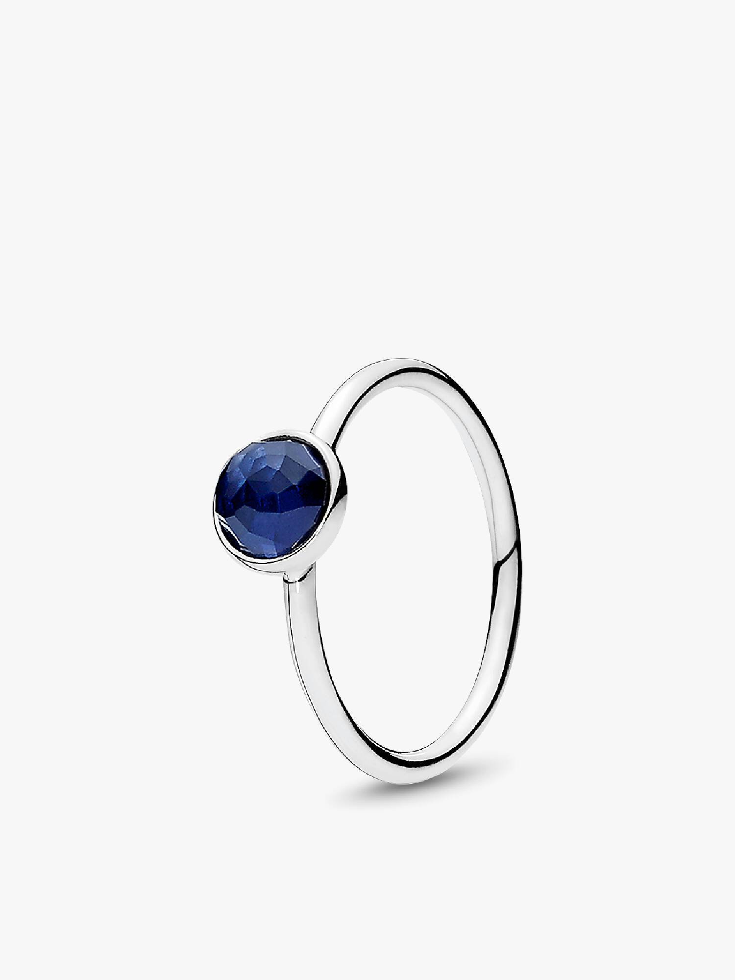 Anel September Droplet, Synthetic Sapphire