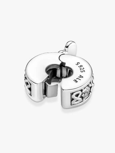 Charm clip pavé família sempre