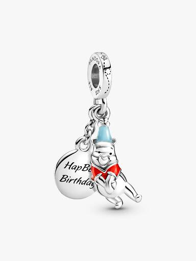 Charm Pendente De Aniversário do Urinho Pooh