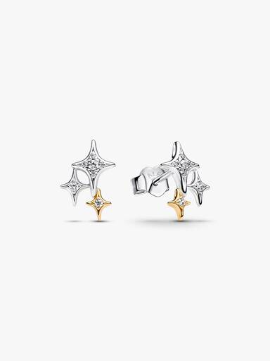 Brincos com Três Estrelas