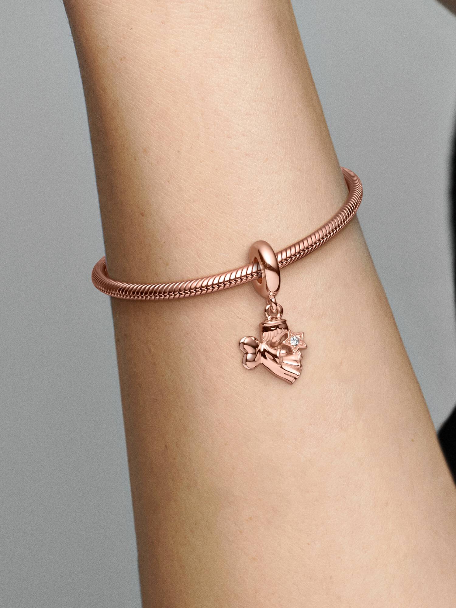 Charm Pendente Coração Y Ángel Alado