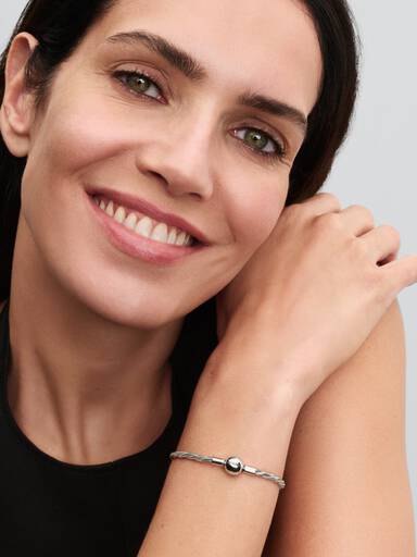 Pulseira Corrente Snake Torcida com Fecho Esférico