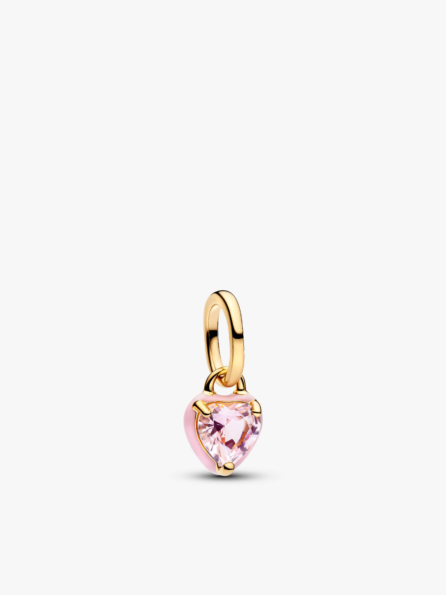 Mini Charm Pendente Coração Rosa Chakra Pandora Me