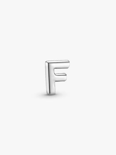 Letter F silver petite element