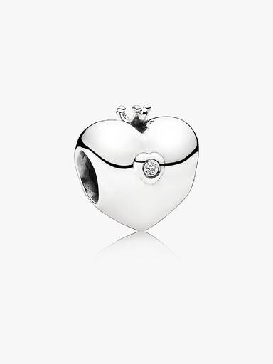 Pandora club 2015 silver charm with 0,01ct h/vs diamond