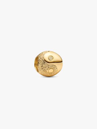 Mini charm texturizado Yin e Yang
