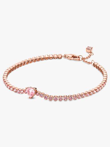 Pulseira Riviera de Coração brilhante