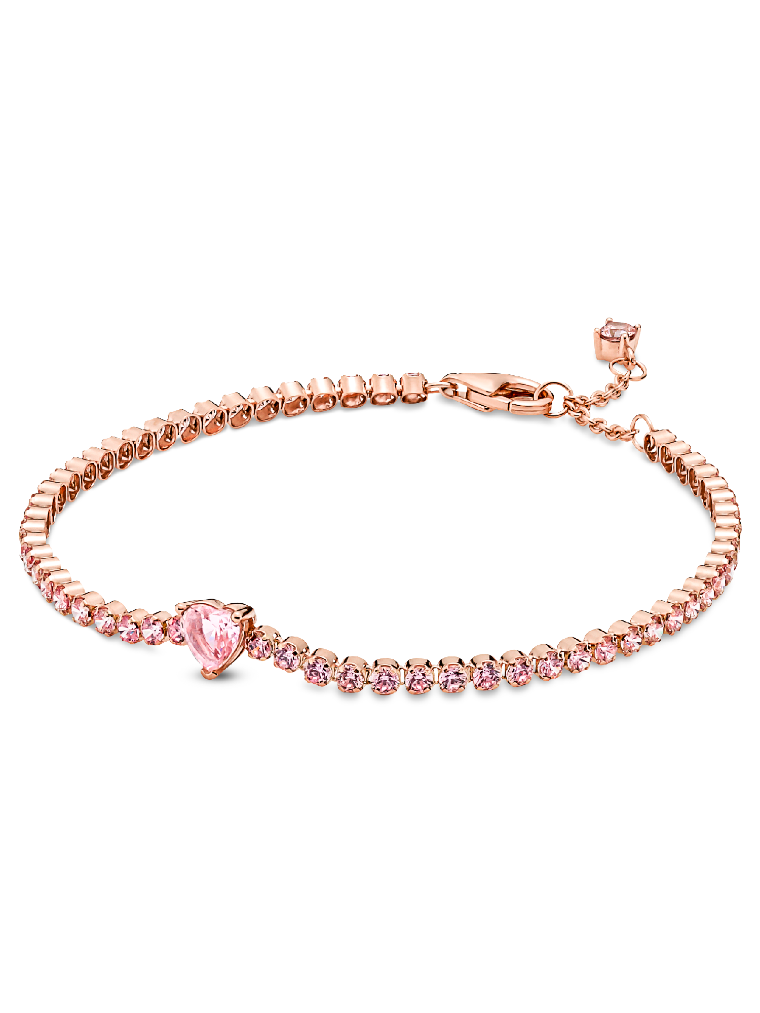Pulseira Riviera de Coração brilhante