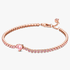 Pulseira Riviera de Coração brilhante Pulseira Riviera de Coração brilhante