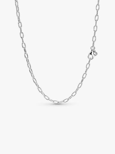 Sterling silver link necklace