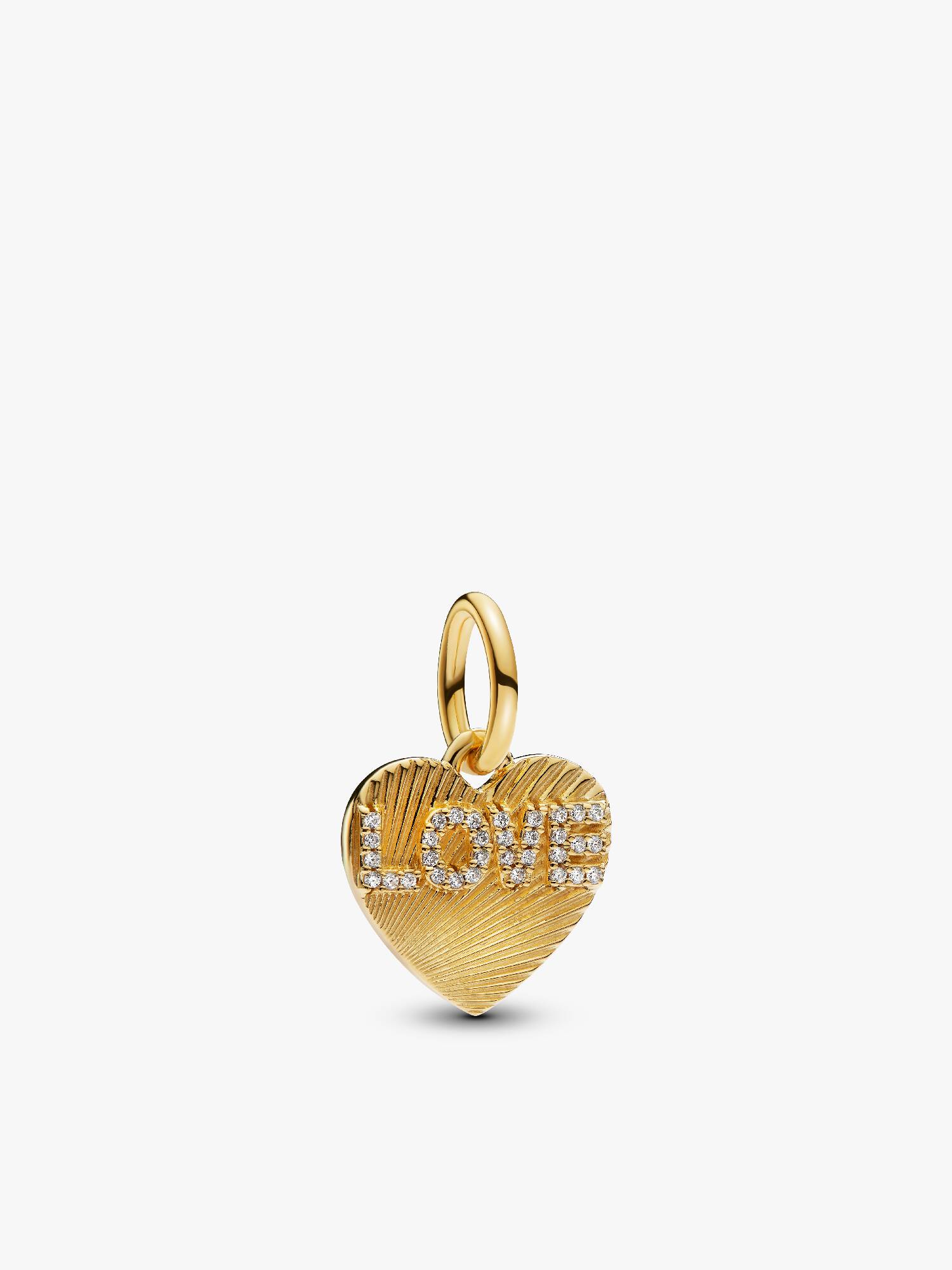 Charm Pendente Coração do Amor Gravável